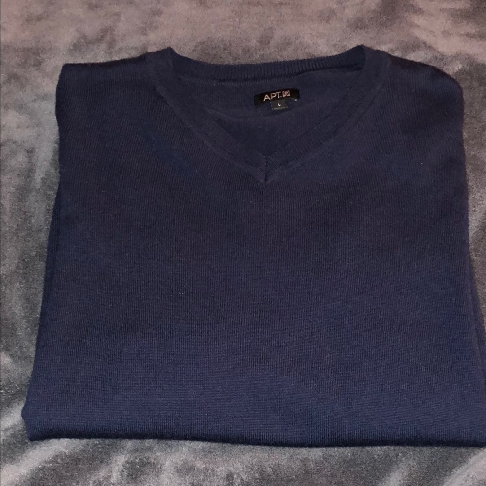 Dark Blue V-Neck Sweater